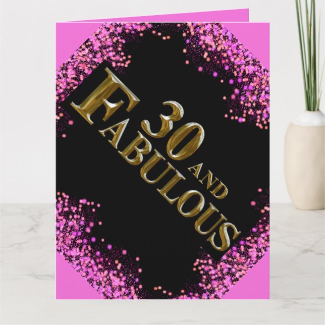 Carte Anniversaire 30 ans (Devant)