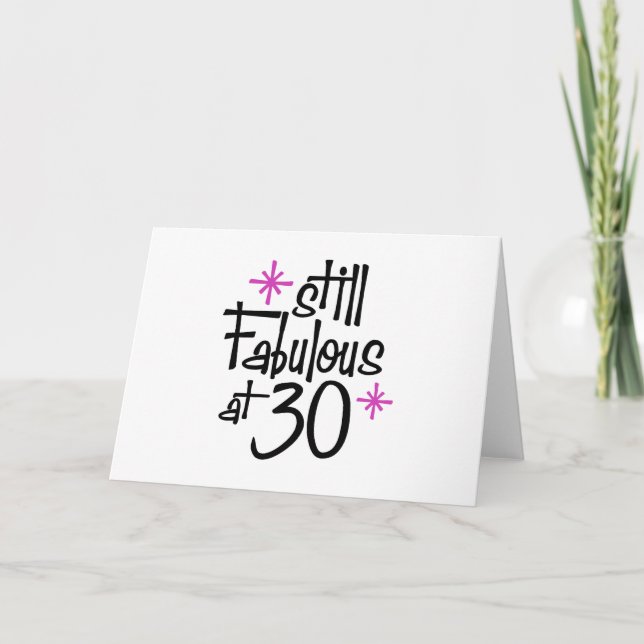 Carte Anniversaire 30 ans (Devant)
