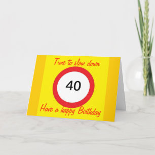 Carte anniversaire 40e