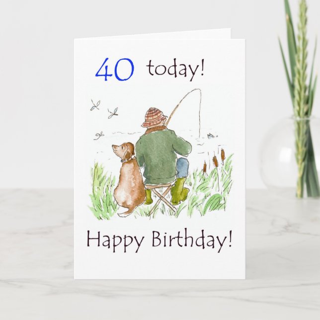 Carte anniversaire 40e (Devant)