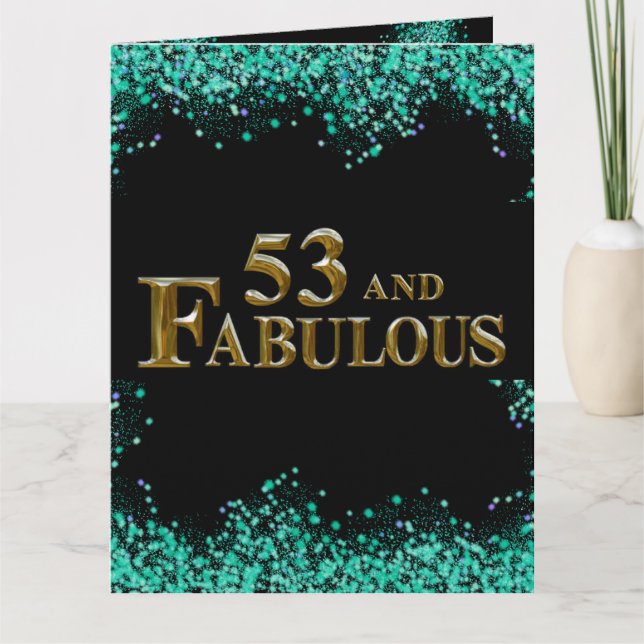 Carte Anniversaire 53 ans (Devant)