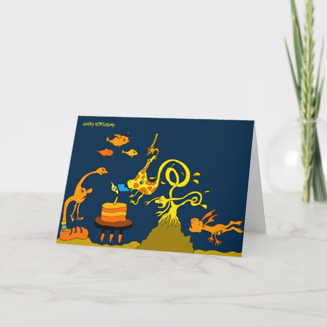 Carte Anniversaire 5x7.jpg de mer profonde (Devant)