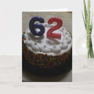 Carte Anniversaire 62 ans
