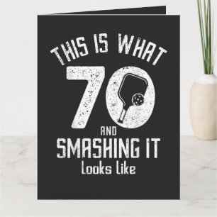 Carte Anniversaire 70 Ans Amour Pickleball