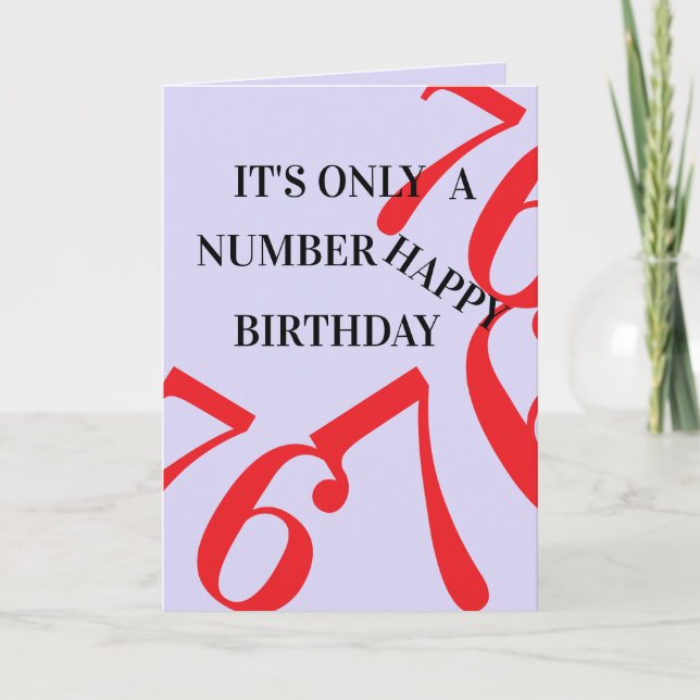 Carte anniversaire : 76 (Devant)