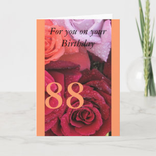 Carte Anniversaire 88 ans