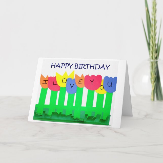 CARTE ANNIVERSAIRE À CELUI QUI M'APPORTE JOIE ! (Devant)