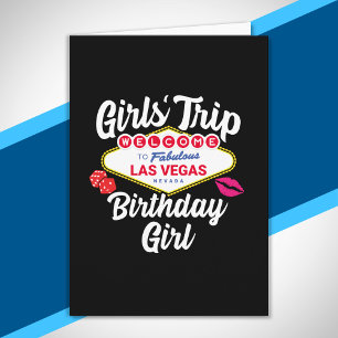 Carte Anniversaire à Las Vegas - Voyage de filles à Las 