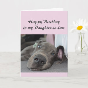 Carte Anniversaire à ma belle-fille Fun Dog Relax Humour