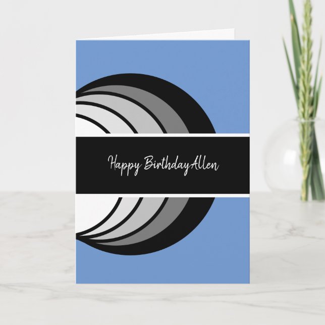 Carte Anniversaire Abstrait moderne (Devant)