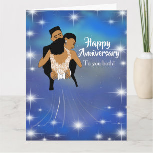 Carte Anniversaire African American Starry Skies