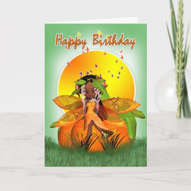 Carte Anniversaire - Afro-Américain (Devant)