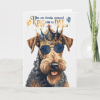 Anniversaire Airedale Terrier Chien King pour une