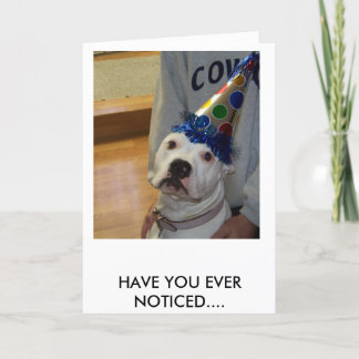 Carte anniversaire américain de bouledogue