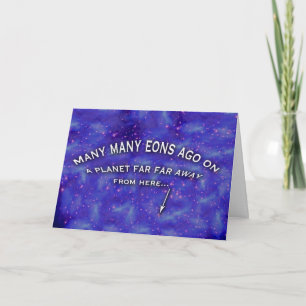 Carte Anniversaire amusant Il y a beaucoup d'Eons Il y a