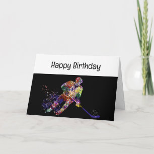 Carte Anniversaire amusant Mieux que le hockey à heures 
