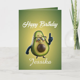 Carte Anniversaire amusant On se fait écraser Avocado