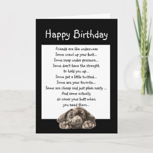 Carte Anniversaire amusant pour un ami qui couvre votre 