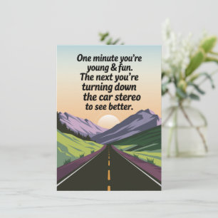 Carte Anniversaire amusant Prendre de l'ancien éteint la