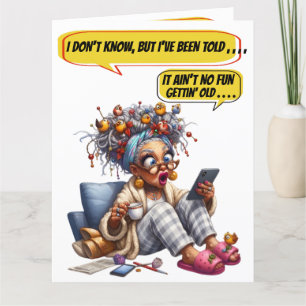 CARTE ANNIVERSAIRE AMUSANT - VOIR À L'INTÉRIEUR ...