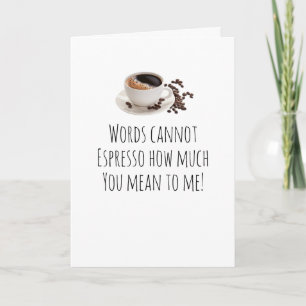 Carte Anniversaire, Anniversaire, Café Card