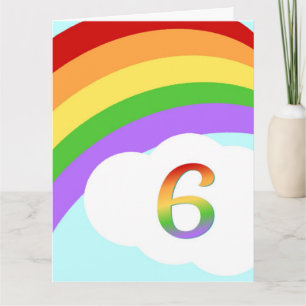 Carte Anniversaire Arc En Arc Pour 6 Ans