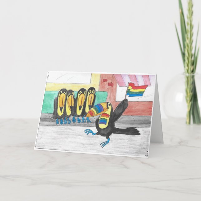 Carte Anniversaire arc-en-ciel (Devant)