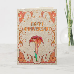 Carte Anniversaire Art Nouveau