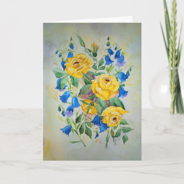 Carte Anniversaire avec poème d'amour dans (Devant)