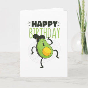 CARTE ANNIVERSAIRE AVOCADO