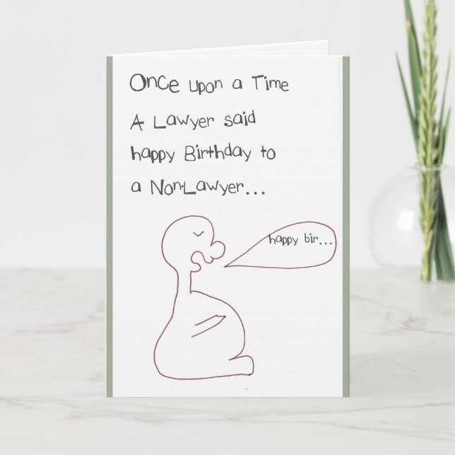 Carte Anniversaire - Avocats & (Devant)