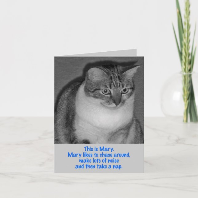 Carte Anniversaire - Be Mary (Devant)