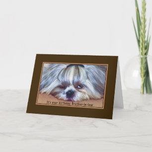 Carte Anniversaire, beau-frère, Chih Tzu Chien Sleepy Sh