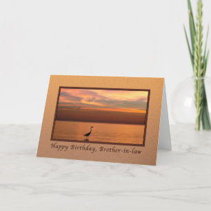 Carte Anniversaire, beau-frère, Vue sur l'océan au couch