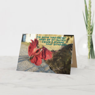 Carte Anniversaire Belated Turkin - personnaliser