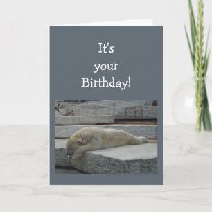 Carte Anniversaire Blahs Amusement Age Humour Ours polai