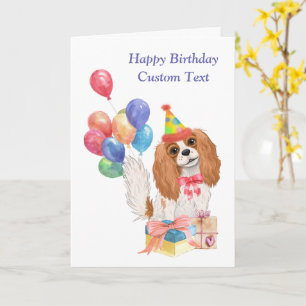 Carte Anniversaire Blenheim Cavalier King Charles Spanie