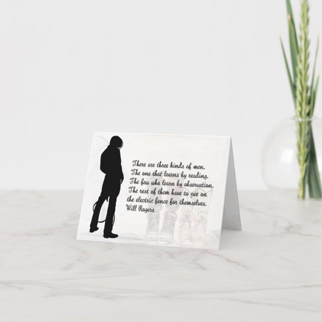 Carte Anniversaire Boots de Cowboy Boots drôle Hum (Devant)