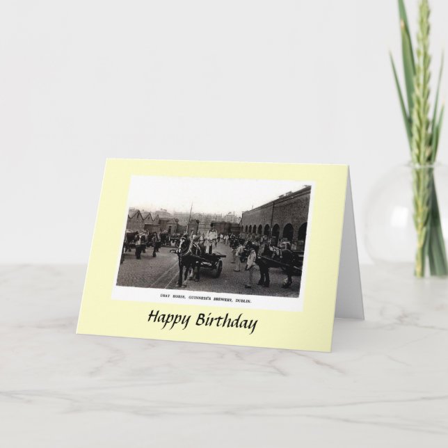 Carte Anniversaire - Brasserie Guinness, Dublin (Devant)