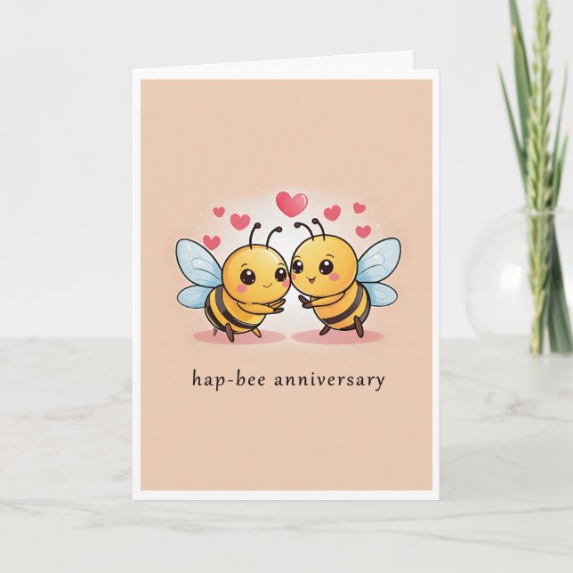 Carte Anniversaire Bumble Bee (Devant)
