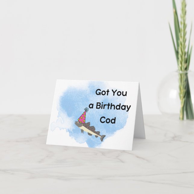 Carte Anniversaire Cabine Poisson Carte amusante (Devant)