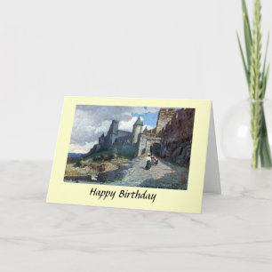 Carte Anniversaire - Carcassonne. Aude, France