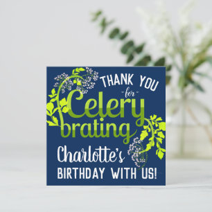 Carte Anniversaire Celery Merci - Punny Garden Card