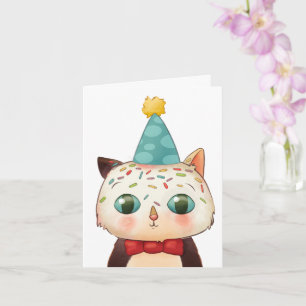 Carte Anniversaire Chat Cute Funny Sprinkit