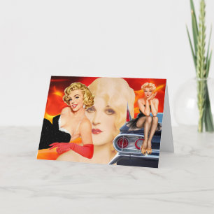 Carte Anniversaire chaud rétro