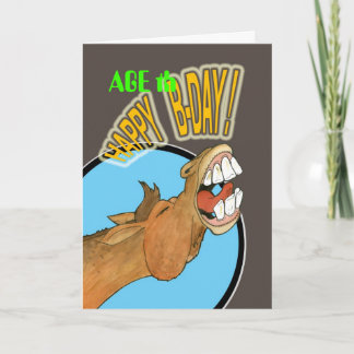 Carte Anniversaire - Cheval