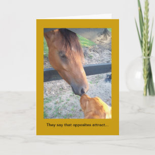Carte Anniversaire, Chien Opposites Attirer