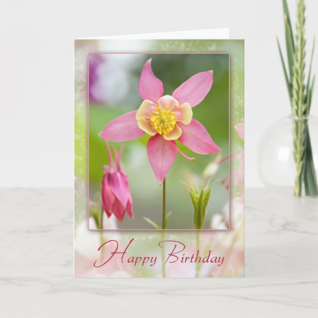 Carte Anniversaire Columbine (Devant)