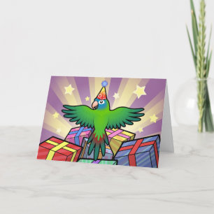 Carte Anniversaire Conure/Lorikeet/perroquet
