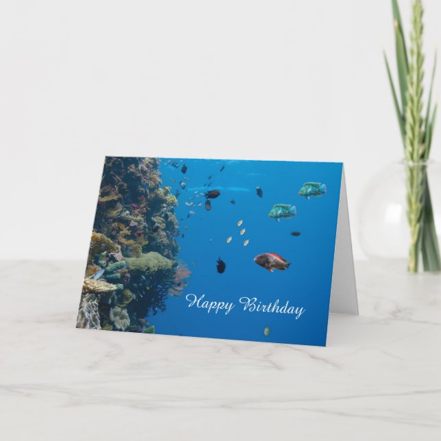 Carte Anniversaire Coral Reef (Devant)